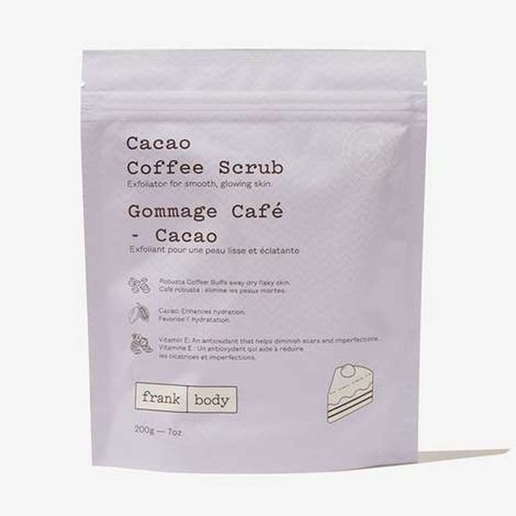 FRANK BODY Cacao Coffee Scrub FULL SZ. 200g/7.05oz. - Picture 1 of 2